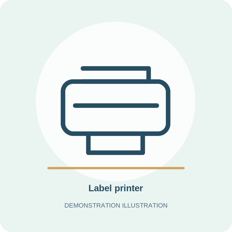 Portable Thermal Label Printer